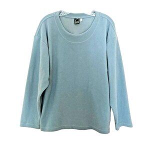 Sierra Designs Blue Womens XL Long Sleeve Pullover Fleece Top Outdoors